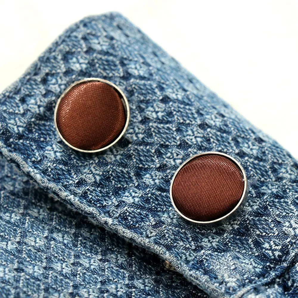Manschettenknöpfe 2025: High Quality Novelty Stylish Plain Round Wedding - Mens Cufflinks Clothes Buttons Shirt Cuff Links Apparel Collection