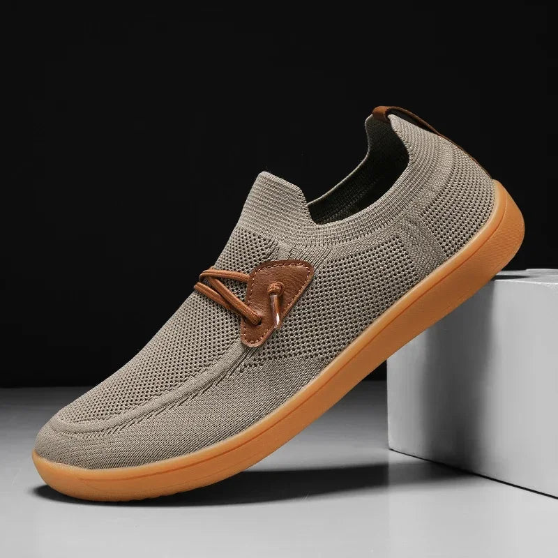 Men Casual Sneakers Minimalism | Zero Drop Sole | Walking Shoes Outdoor Breathable Non-slip Flats Loafer Mens Driving Shoes 2025