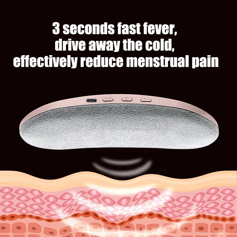 Aparat electric de masaj pentru talie 2025: Pernă încălzitoare portabilă USB - Colecția Women Wellness