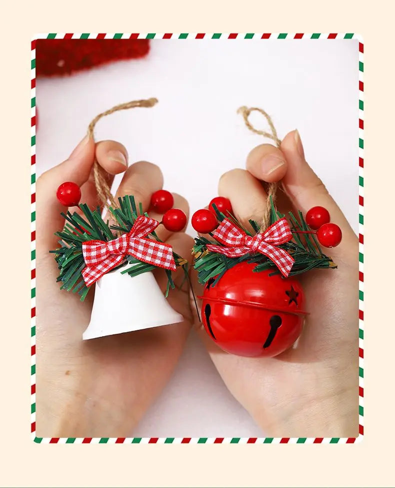 Weihnachtsbaumschmuck Glockenanhänger Weihnachtsdekorationen ins Windszene Layout Atmosphäre Requisiten Ornamente DIY Cloche Metall