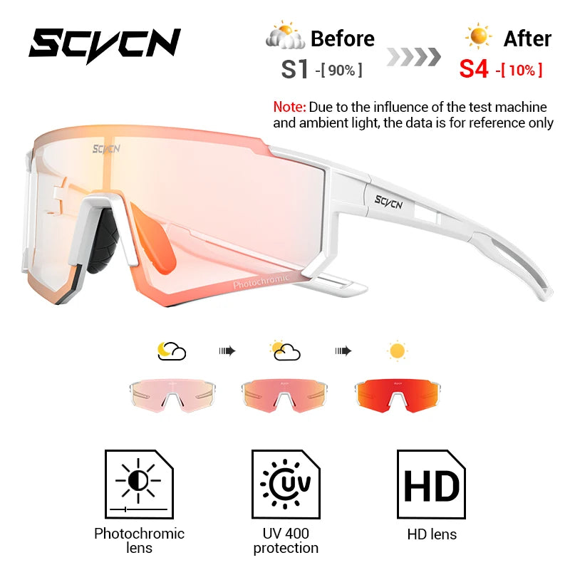 SCVCN S1412 Photochrome Sonnenbrille - 145mm/55mm PC