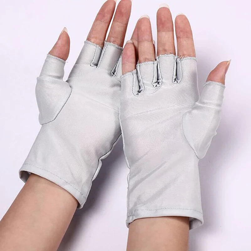 KuZHEN Anti UV Handschuh Fingerlos - Einheitsgröße, Leicht