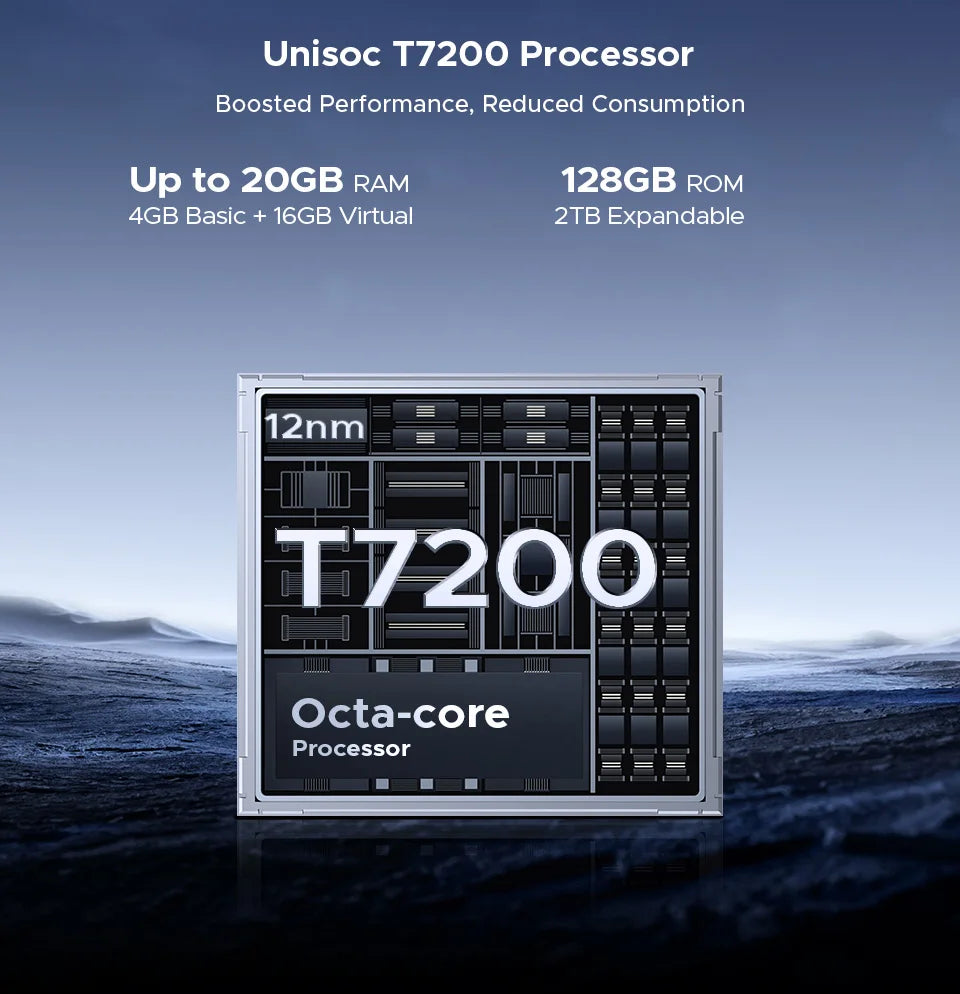 DOOGEE Blade20 Robustes Gemini AI Smartphone - 10300mAh 6,6 Zoll 18W