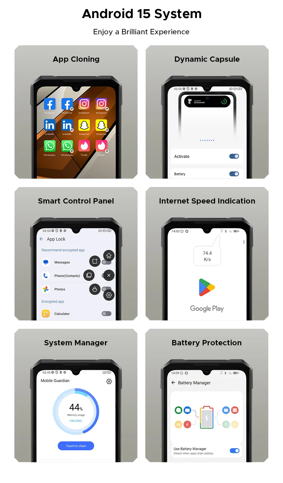 DOOGEE S200 Max Outdoor 5G - 22000 mAh Akku, 66 W, 6,72 Zoll
