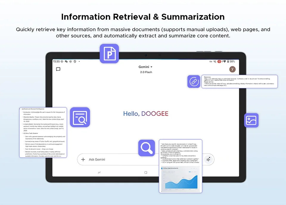 DOOGEE Tab E3 Ultradünn 7,5 Mm - 256 GB Speicher, 8800 mAh Akku, 11 Zoll Display