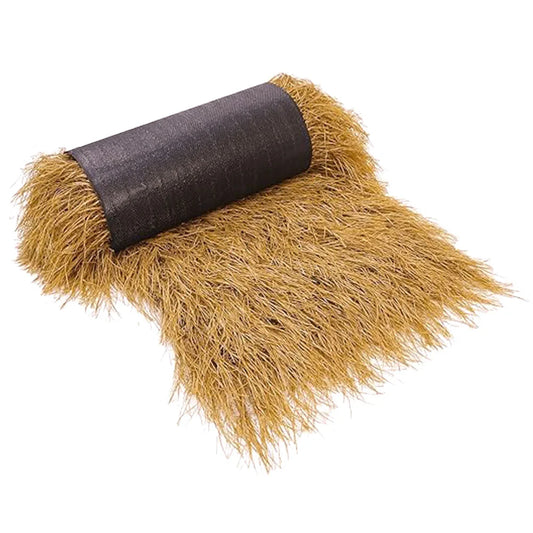 Thatched House Tiles Simulation Roof for Garden Green Grass Rug Lifelike Round Area Roofing Lawn Mexican Straw Imitation DIY