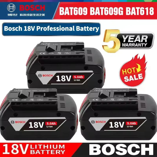 Werkzeug-Akku 2025: Bosch Brand new original 18V 5.0Ah Battery replaceable - BAT609BAT609G 100% new rechargeable lithium-ion tool battery Collection