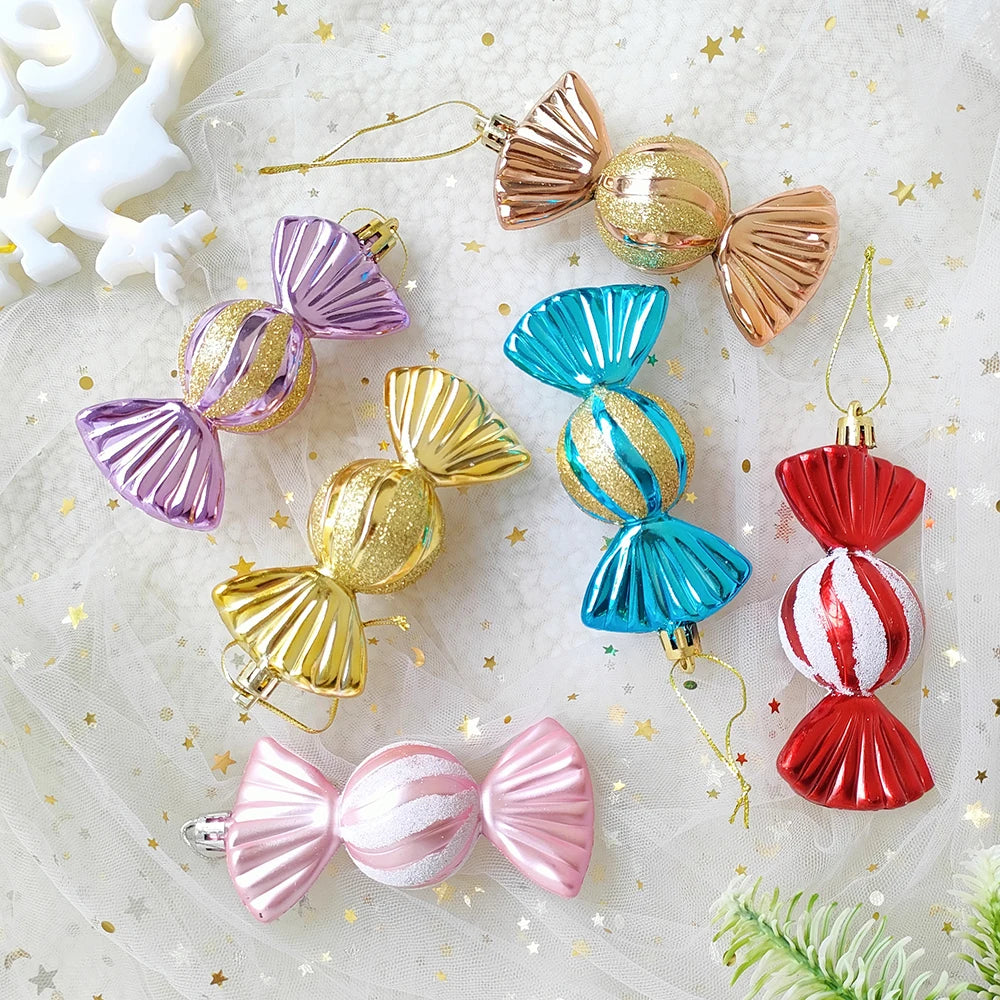 Partigos 2023115 Candy Kugeln Ornament - Inhalt 3 Stück, Durchmesser 3 cm