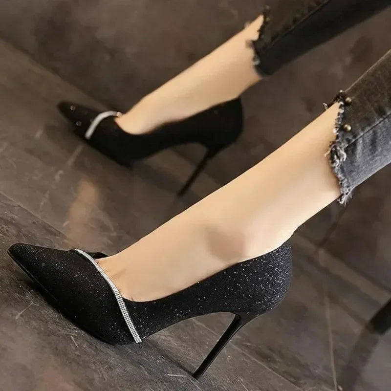 Women's Shoes Heel Trend New Spring Summer Pointy Wedding High-heeled Shoe Flashion elegant Chic and Elegant Stiletto Pumps