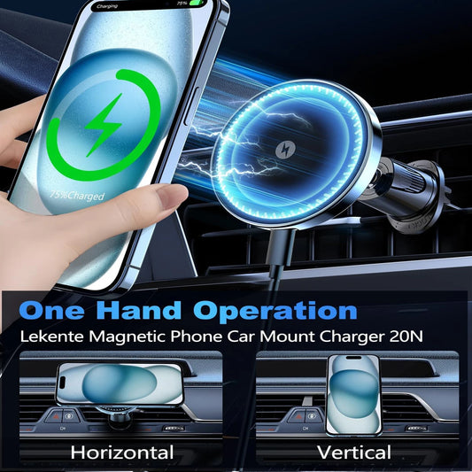 UYUXIO Autotelefon-Ladegerät - Kapazität 15 W, Maße 60x40