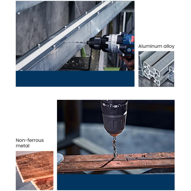 Bosch Metal Drill Bits Hss-G Straight Shank Twist Drill Bit Hole Cutter Power Tools for Metal Alloy Iron Drilling Metalworking