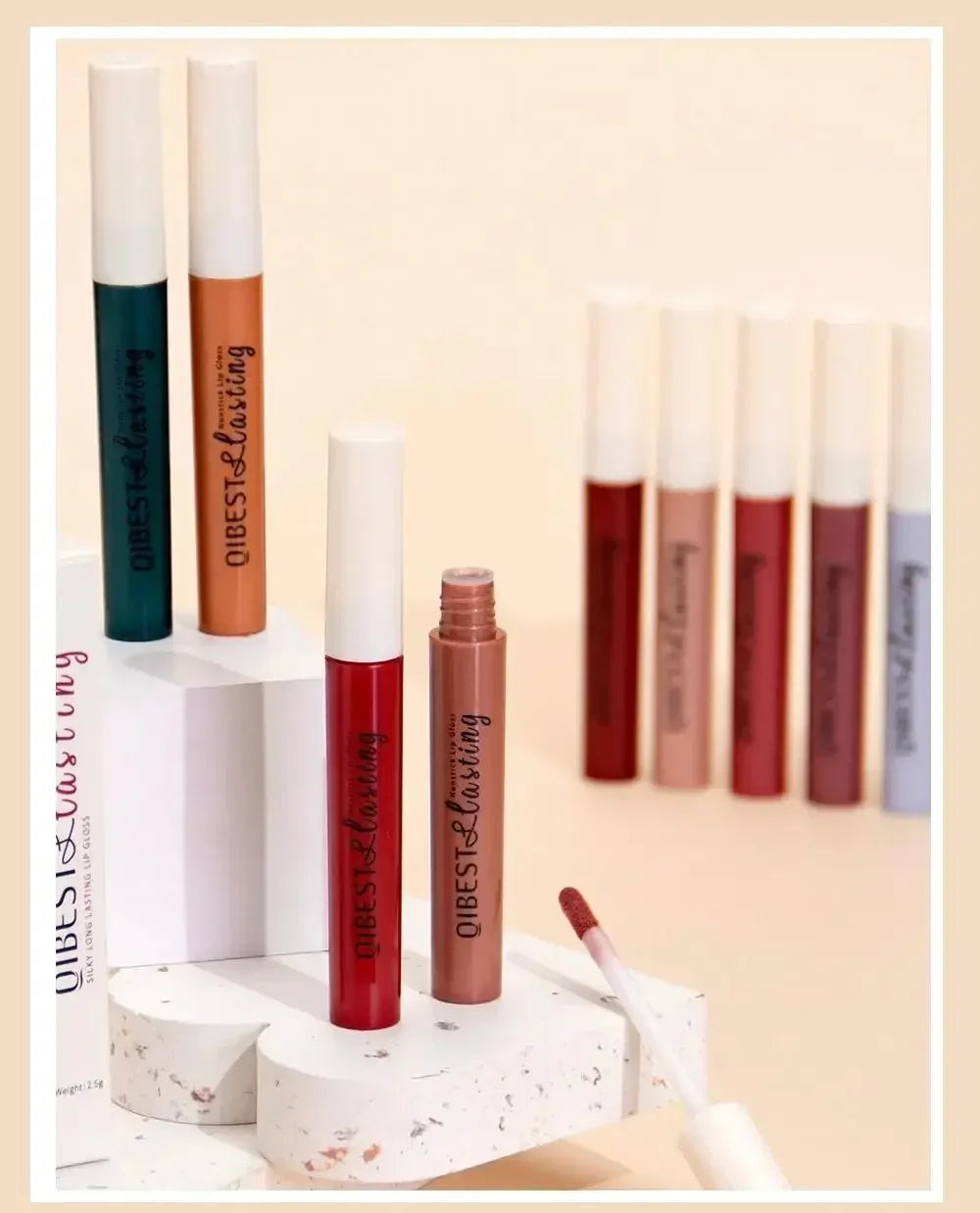 Matte Liquid Lipstick Waterproof Long Lasting Velvet Mate Nude Red Lip Gloss Lint Tube Makeup Cosmetic Lipsticks Lipgloss