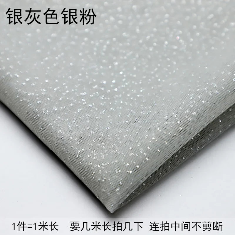 TüllPro Glitzer-Tüll - Chiffon Polyester 160cm Reißfest