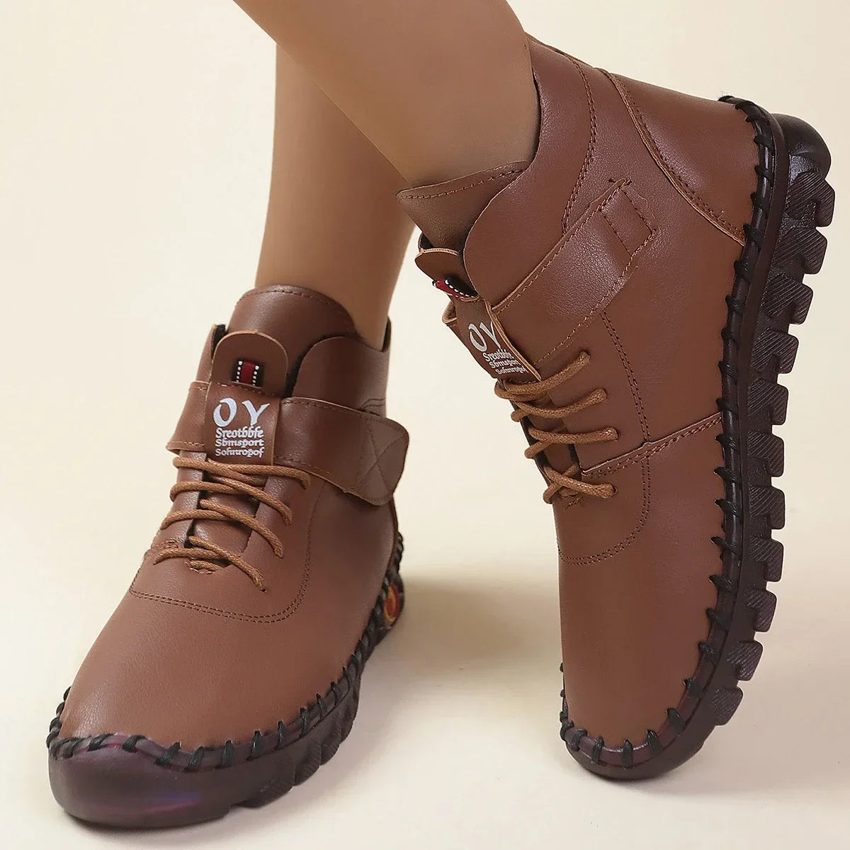 Ghete de iarnă cu căptușeală de blană Maogu - Mărimi 36-41 Impermeabile Toc până la gleznă 1-3 cm