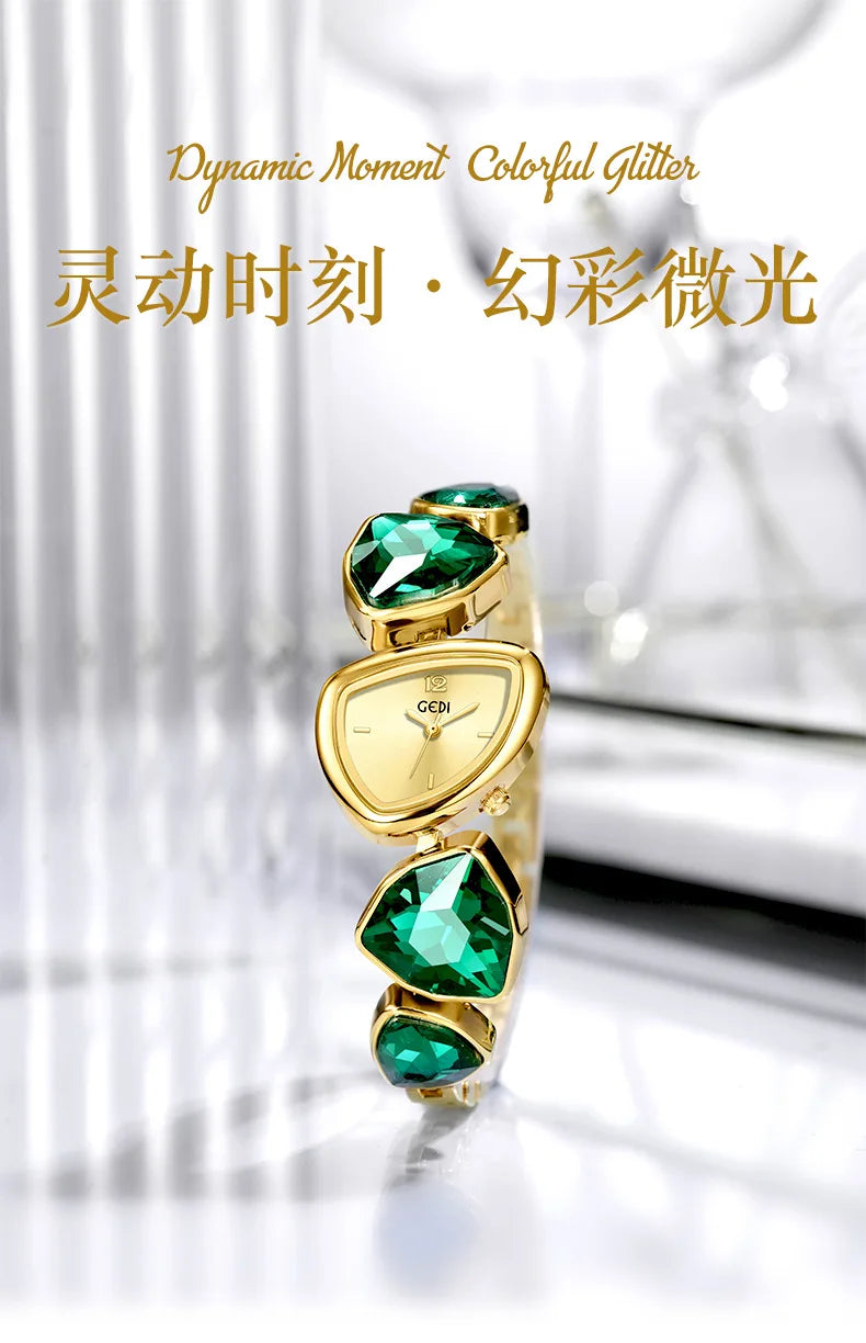 Damen-Armbanduhr 2025: High Quality Women Bracelet - Top Brand Luxury Crystal Rhinestone Quartz Collection