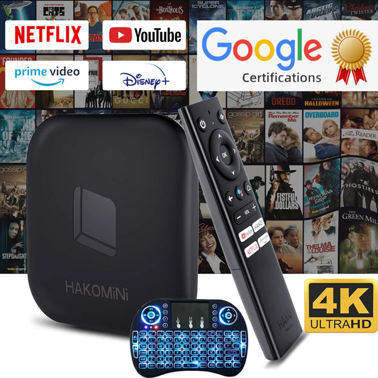 XGODY Android 12 TV Box - Google Zertifiziert 2GB+8GB Smart WLAN6 4K HD Dolby Digital Quad Core mit Tastatur