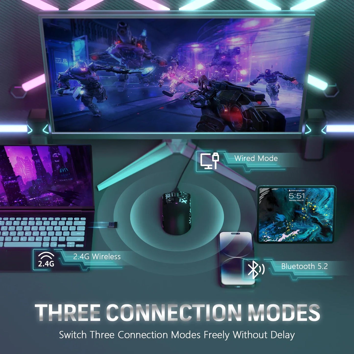 Gaming-Maus 2025: ATTACK-SHARK X11 Wireless - PixArt PAW3311 Collection
