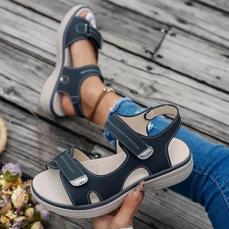 Sommer Keil Sandalen Für Frauen 2025 Neu Mode Rutschfest Strand Schuhe Frau Leicht Casual Platform Plus Size Sandalen Frauen