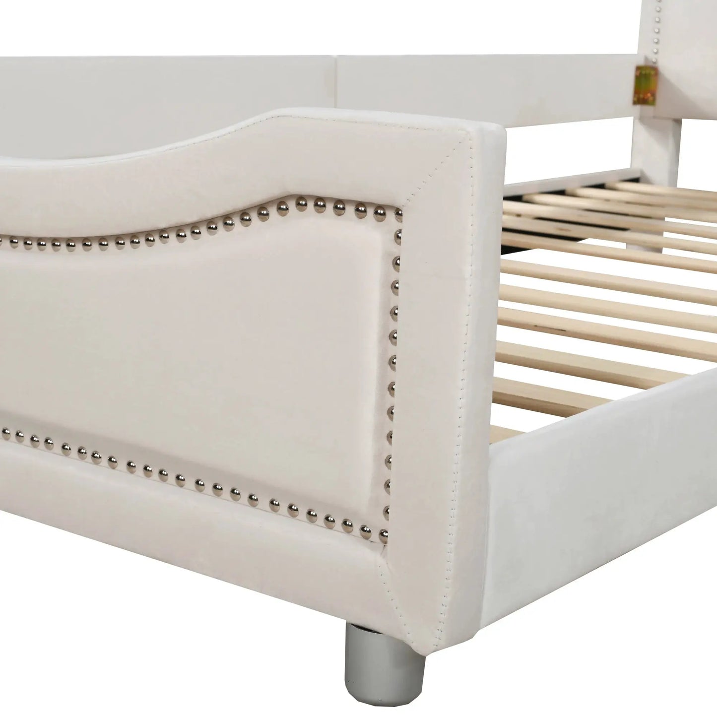 Kinderpolsterbett Schlafsofa 90x200 cm Mit Rückenlehne Bequem