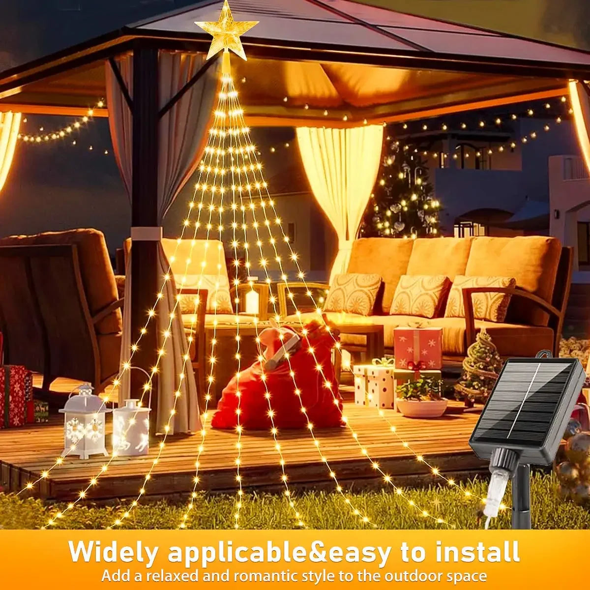 Choice LED Stern Lichterkette - 350 LEDs, USB, Länge 2/3 m