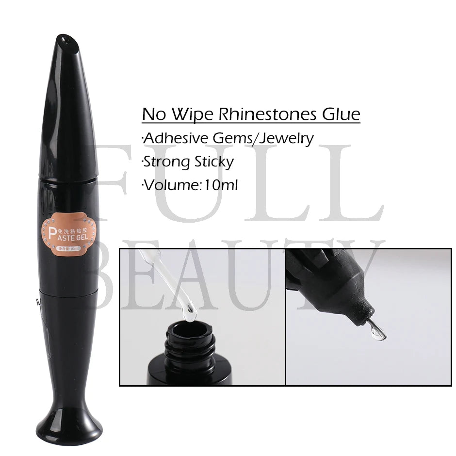 Starker Nagel Kleber Super Klebrig Klebstoff UV Gel Nagellack Für Strass Kristall Edelsteine Schmuck DIY Maniküre Nagel Kunst Werkzeuge LY1826