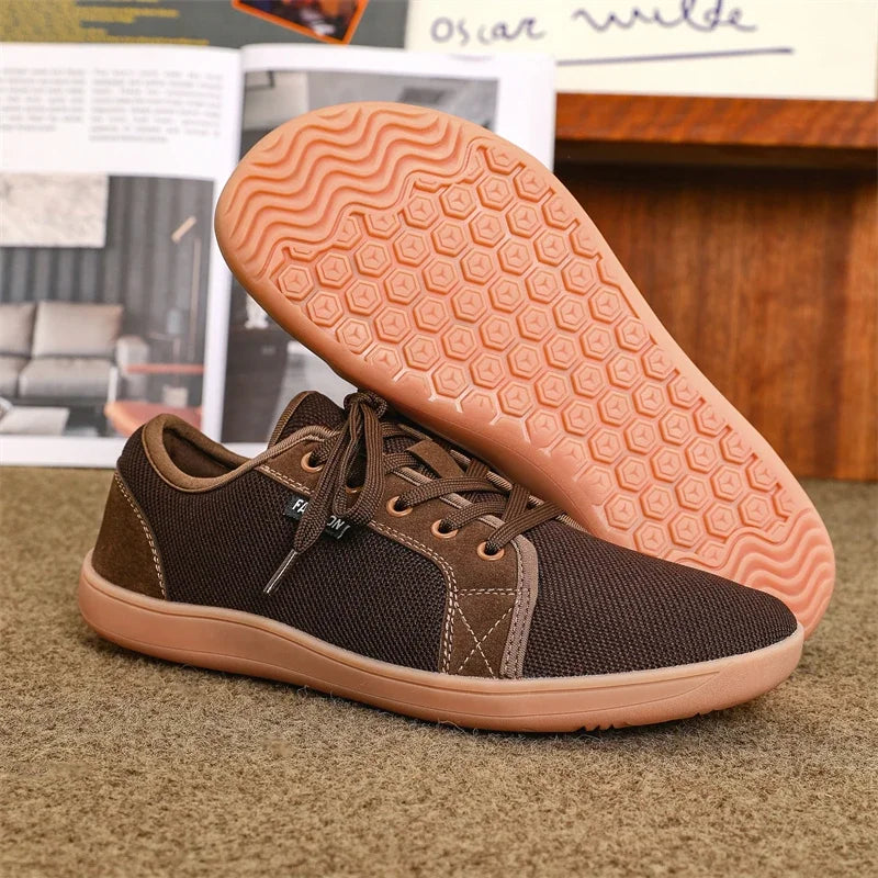 Sneakers For Men New Wide Barefoot Sneaker 2025 Fashion Flats Soft Zero Drop Sole Wider Toe LightWeight Fashion Shoes Plus Size