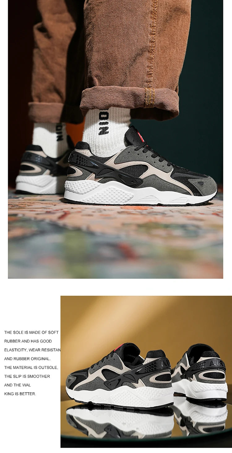 Male Sneakers Men’s Casual Shoes Running Sport Shoes Antislip Tennis Shoes for Men Mesh Breathable Outdoor Fashion Sports Shoes