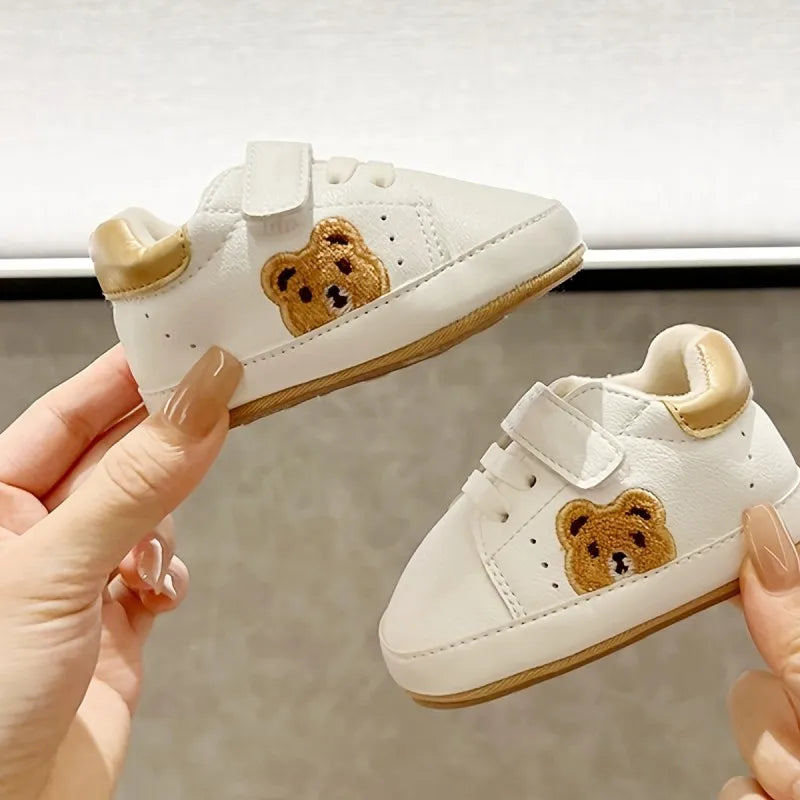VALENSINA Panda Babyschuhe Anti Rutsch - 0-18 Monate Klett