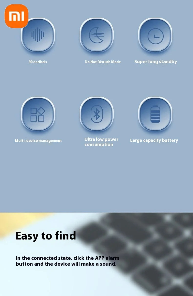 GPS-Tracker 2025: Xiaomi-Mini Smart Anti-Lost - Bluetooth 5.0 Collection