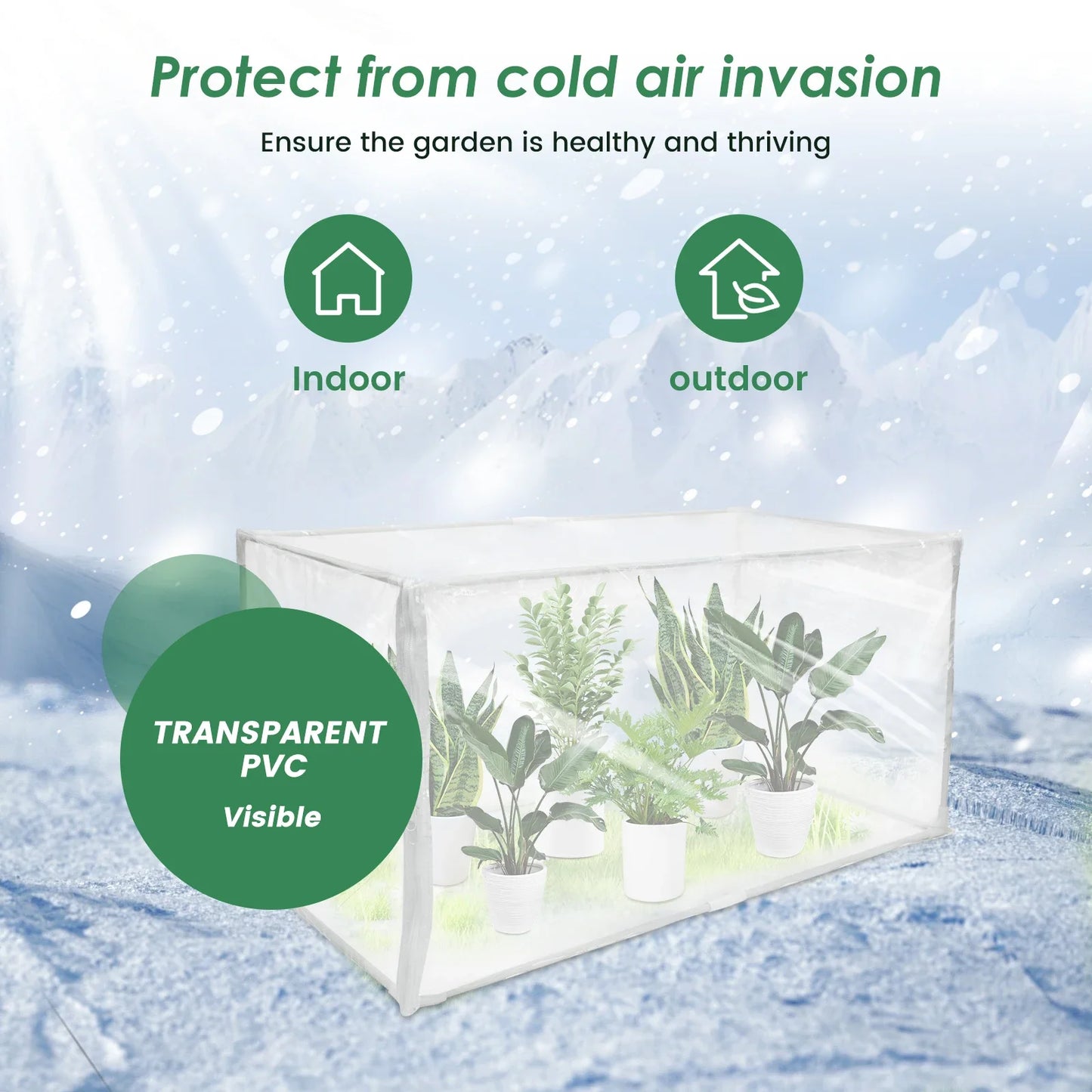Mini Greenhouse Plant Greenhouse Tent with Transparent PVC Cover Portable Small Greenhouse Multipurpose Plant Tent for garden