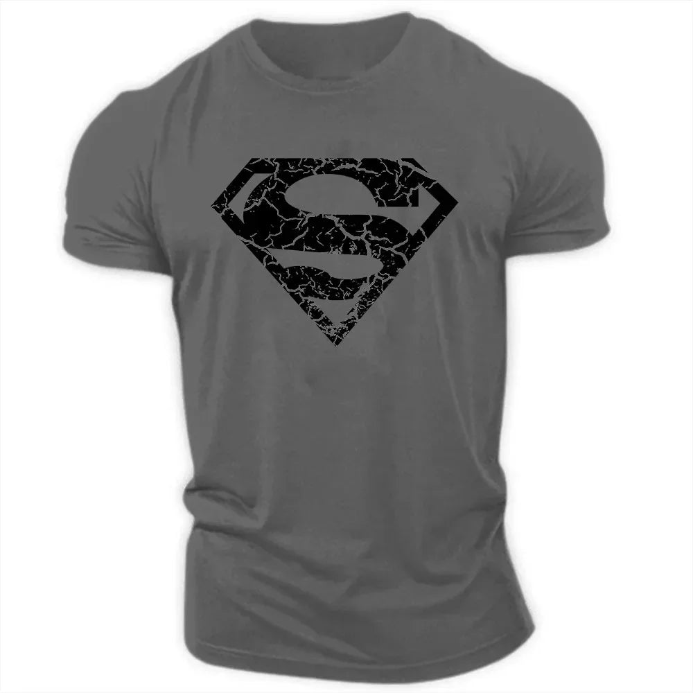 Herren T-Shirt 2025 - Summer Casual Outdoor Sports 2D Cartoon Print Quick Drying Crewneck