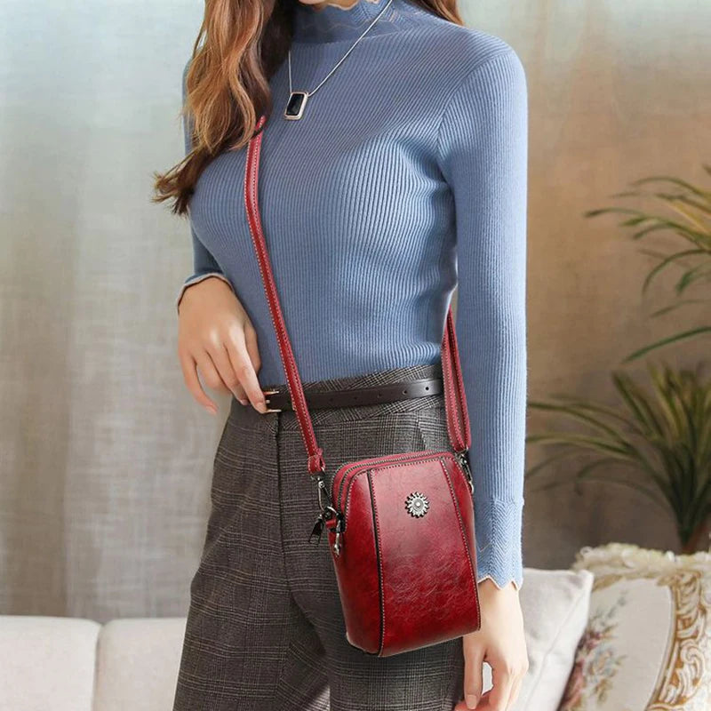 Modisch Vielseitig Handy Tasche 2025 - Neu Casual Schulter Crossbody Klein Tasche - Künstlerisch Retro Mini Tasche Frauen