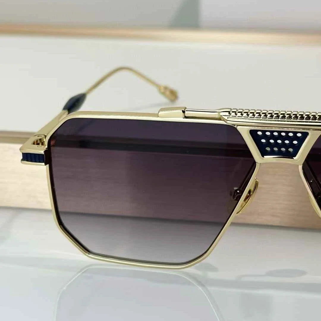 T Henri berlinette ultralight titanium square pilot sunglasses