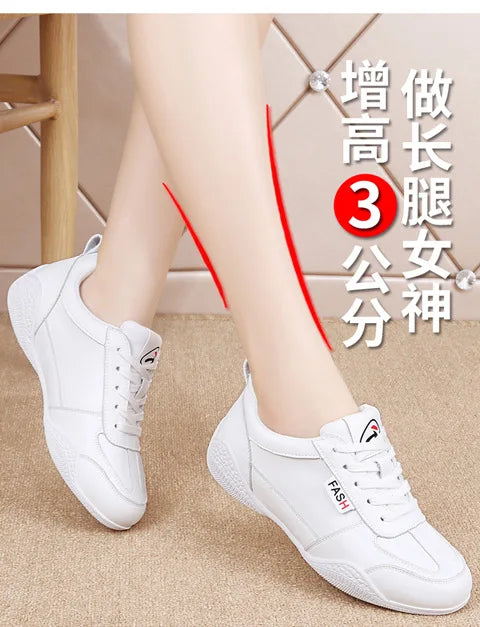 Women Shoes 2024 New Casual Lightweight Sports Shoes WomenBreathable Little White Platform Shoes White Sneakers Women