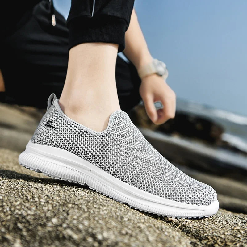 Herren Sneakers Atmungsaktiv Sommer Unisex Casual Schuhe Outdoor Rutschfest Mesh Loafers Walking Leicht Mode Männlich Tennis Schuhe
