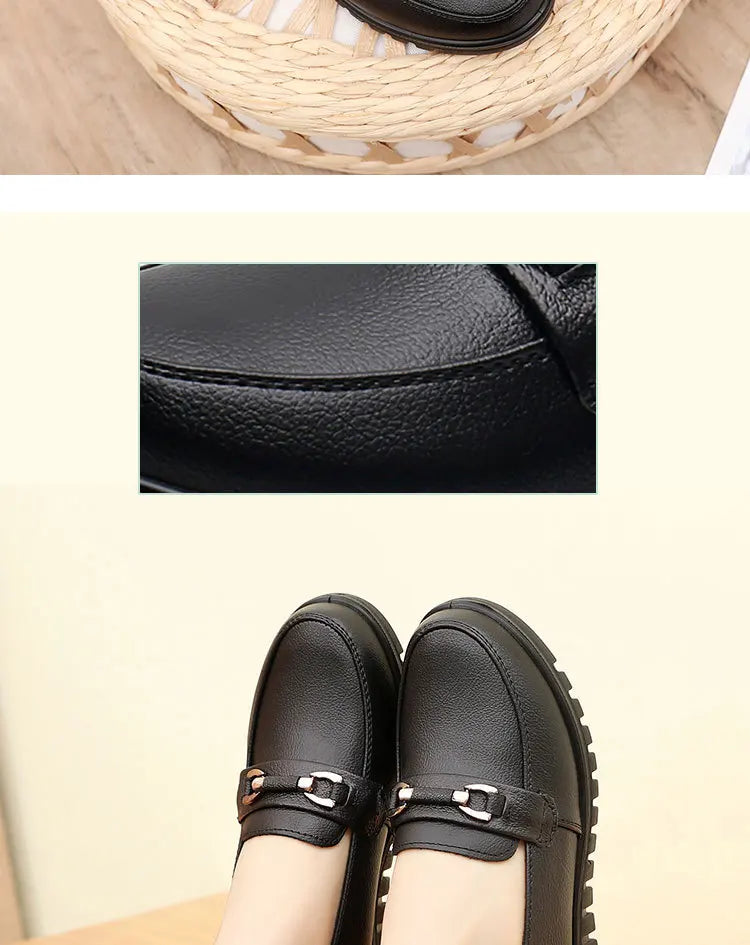 Women Shoes Flats Leather Sneakers Women  Comfortable Female Casual Walking Footwear Fashion Large Size Loafers Shoes Women