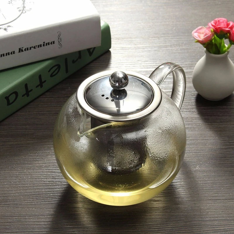 High Quality Heat Resistant Glass Tea Pot Pu Erh Teapot for Tea Set Infuser Teapot With Strainer Gaiwan Kettle Pots Teapots Puer
