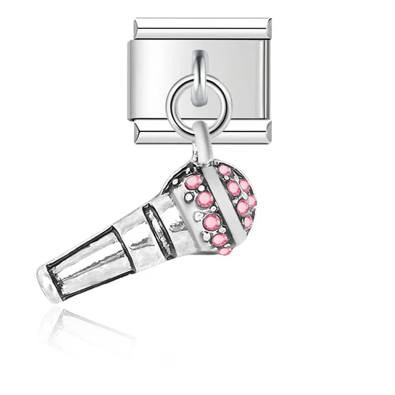 Hapiship Original Gänseblümchen Pferd Liebe Schmetterling Mama Hund Motorrad Elefant Charm für Armband Edelstahl Schmuck Herstellung DJ003