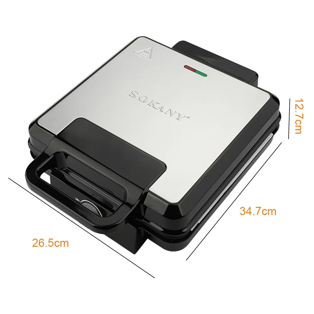 Mini Waffle Maker 1500W Kitchen Cooking Appliance 220V Electric Nonstick Waffle Making Machine for Kids Breakfast Dessert Pot