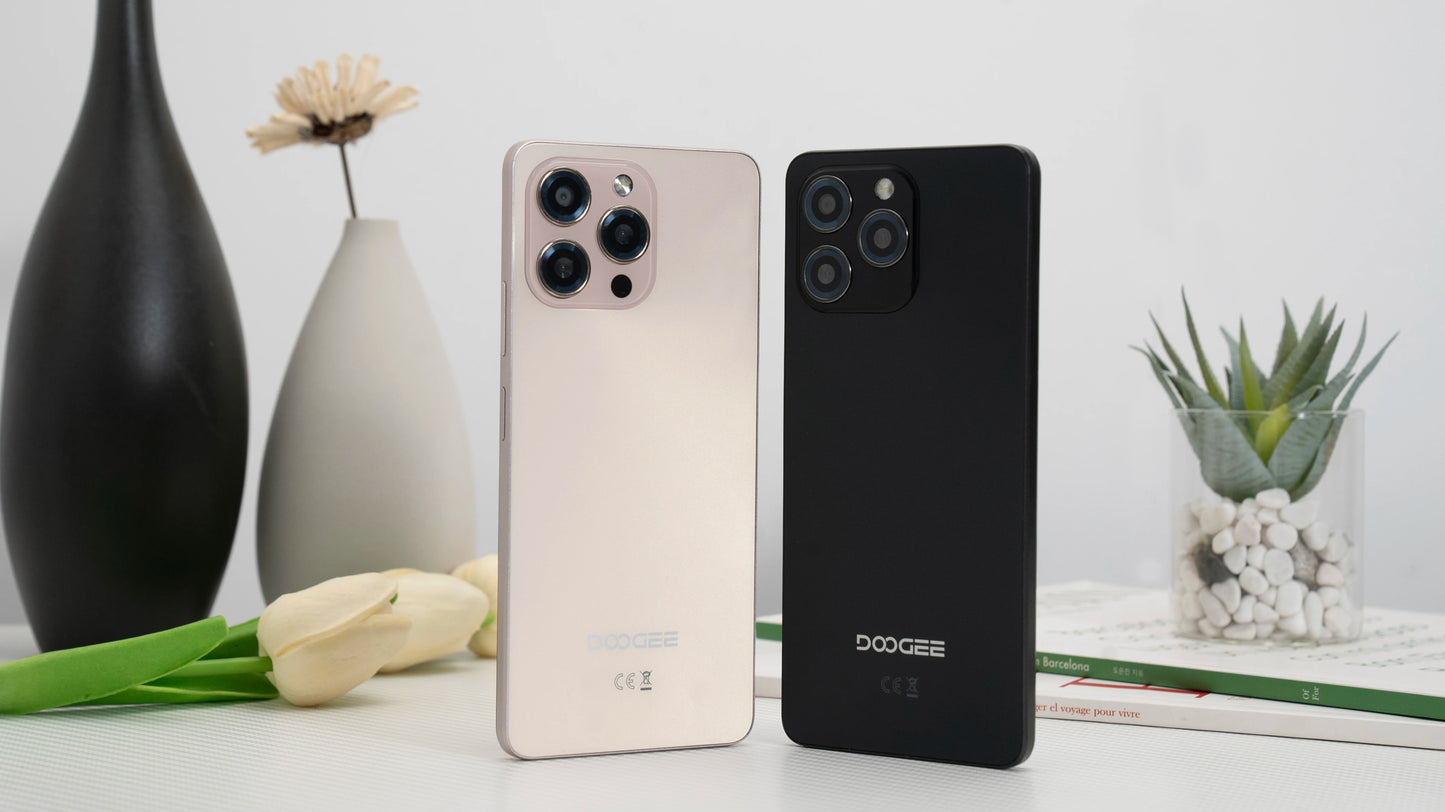 Global Version Doogee Note58 Pro Android 15 Smartphones 8Gb Ram 256Gb Rom 6250Mah Large Battery 6.75" Hd+ Display Nfc Cellphone