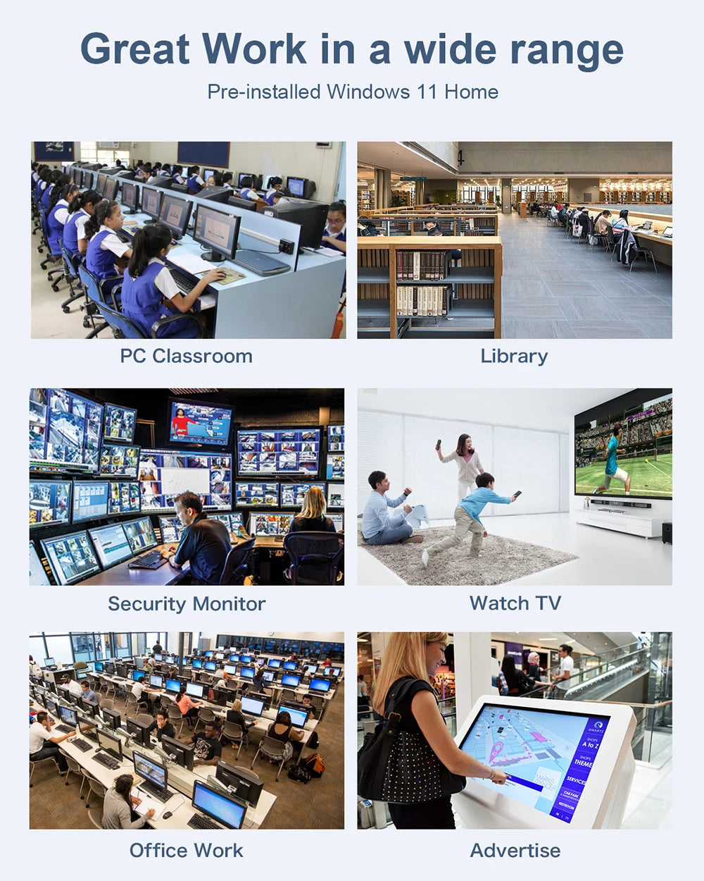 Mini PC compact MLLSE M2 Air - 128 GB ROM, N4000, 6 GB RAM