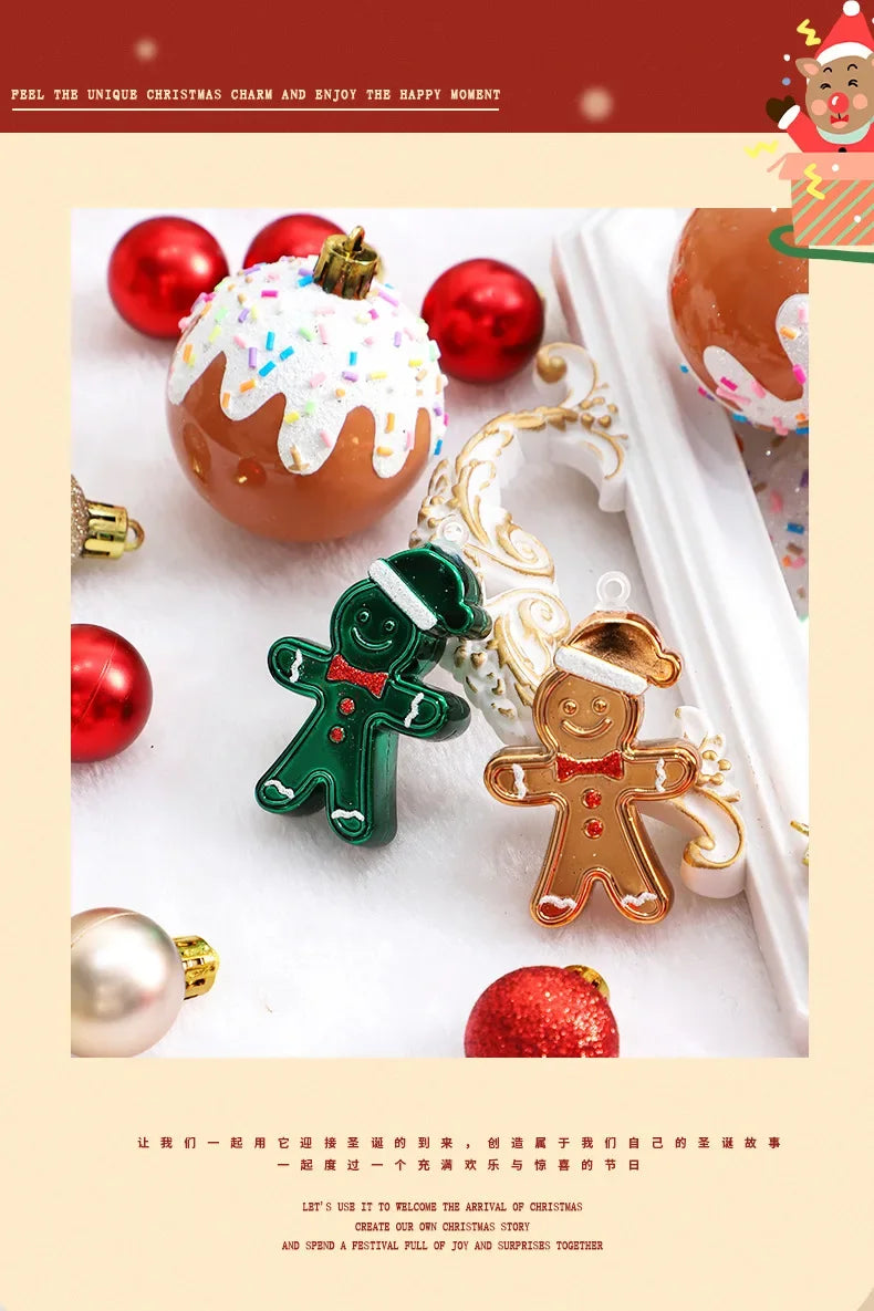 Choice Weihnachtskugeln Rot-Gold Lackiert - 42 Stück, 6 cm