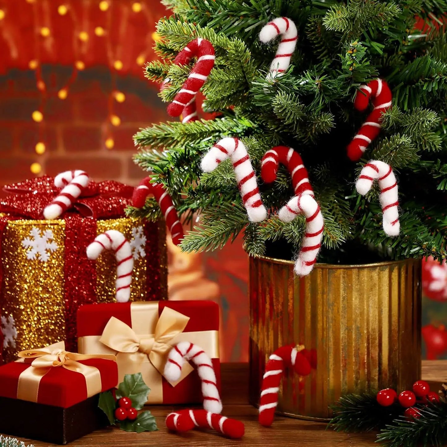 Choice Walking Stick Filzornament - Größe 8 cm, Textil, Innenbereich