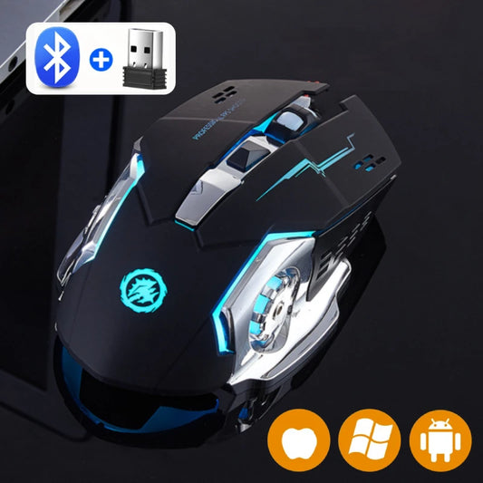 Rechargeable Wireless Mouse Gaming Computer