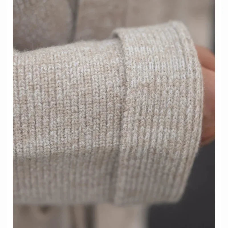 EMAIGICN MY1148 Gestrickter Kimono Cardigan - Größe M/L, Material Polyester/Viskose, Verschluss Ein-Knopf