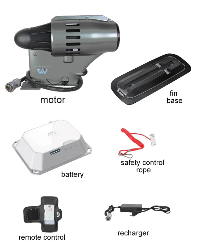 SUP Motor 2025 - AQUA MARINA BLUEDRIVE POWER FIN 12V Electric für Stand Up Paddle