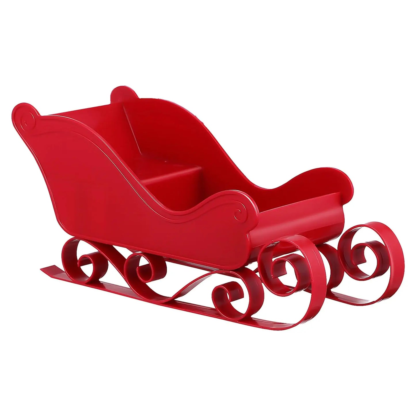 Choice Rote Schlitten-Deko - Größe Ca. 25 cm Kunststoff