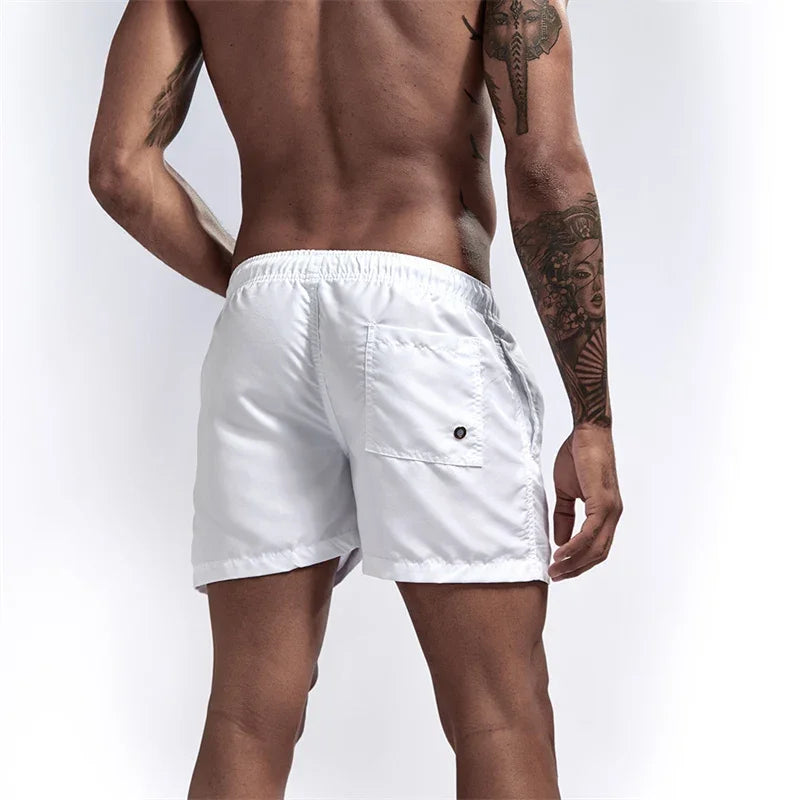 Herren Schwimmschorts 2025: HooThreads Polyester Pockets Mesh Liner Casual Beach - Quick Dry Schwimmen Baden Board Shorts Schwimmanzug
