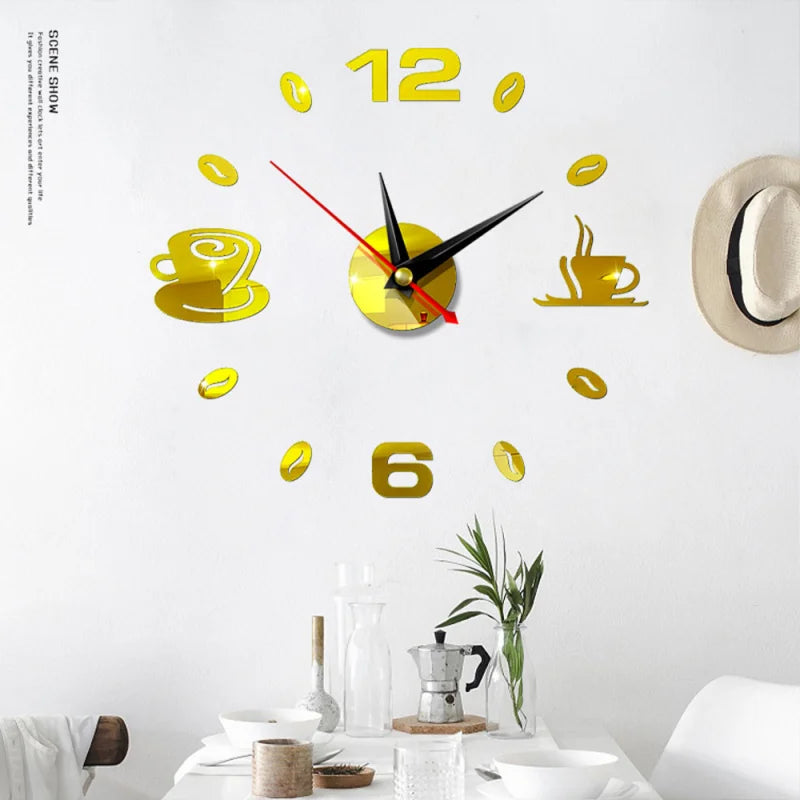 Choice 3D Wanduhr Acryl Rahmenlos - Quartz Leise 80cm