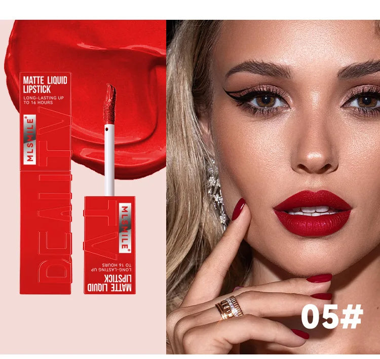 Pudaier Lipgloss Wasserdicht Langanhaltend - 6 Farben 6ml